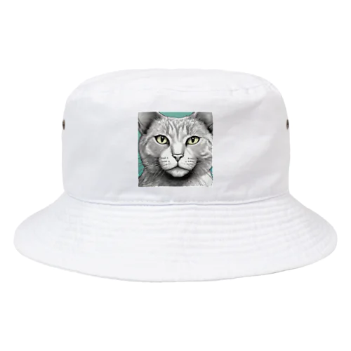 ドアップ猫 Bucket Hat