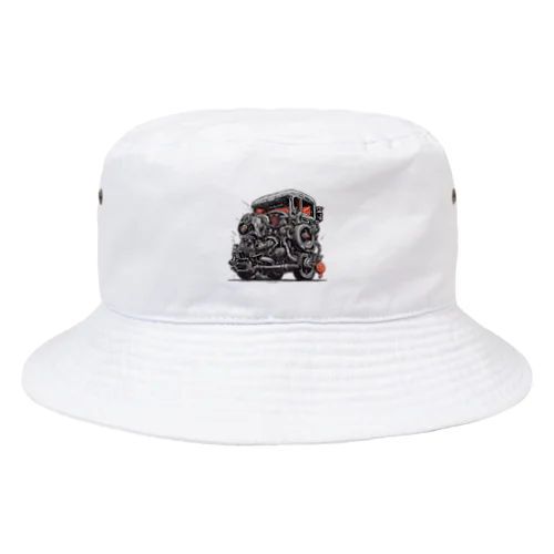 生き返ったスクラップカー Bucket Hat