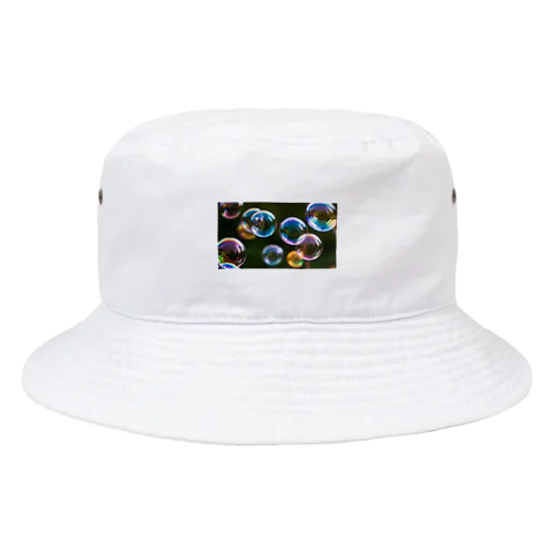 大小の輝くシャボン玉　BLUE PLUM  691 Bucket Hat