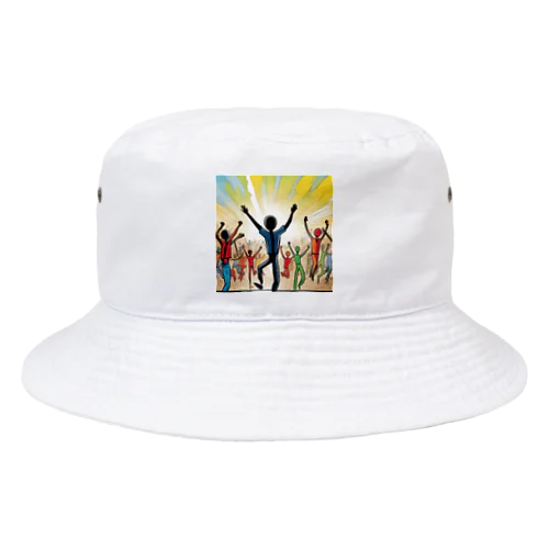 ダイナミック万歳 Bucket Hat