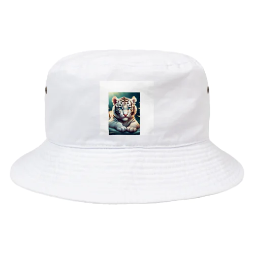 可愛いホワイトタイガー Bucket Hat