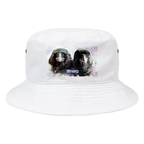 カラスのクッピとラビ Bucket Hat