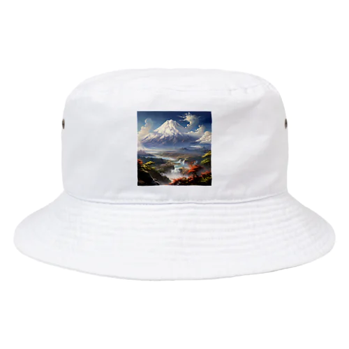 山の美しい風景　なでしこ1478 Bucket Hat