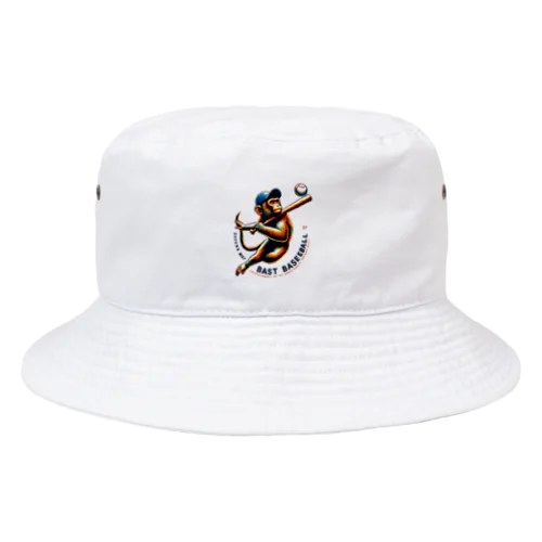 野球をするサル Bucket Hat