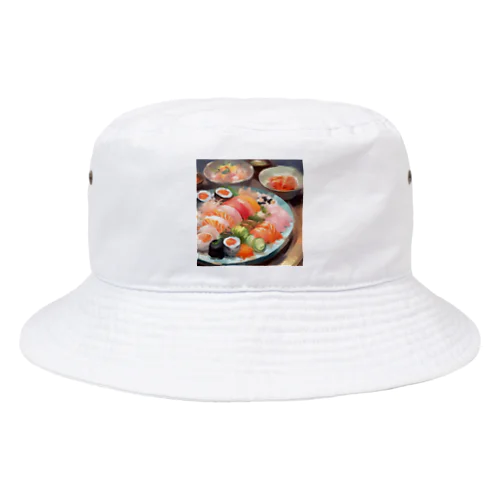 美しい寿司の絵画 Bucket Hat