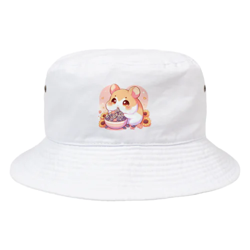 ヒマワリの種大好きハムハム Bucket Hat