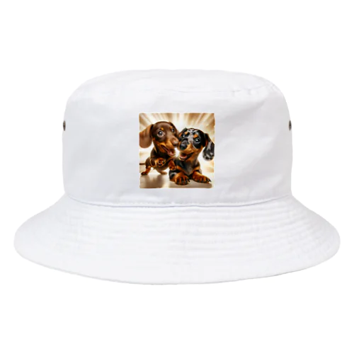 絆を深めるダックスフント Bucket Hat