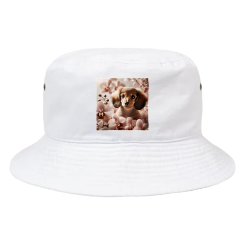 洋ランの花が美しく咲き誇るダックス！  Bucket Hat