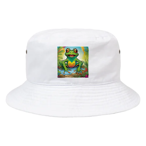 輝くカエル Bucket Hat