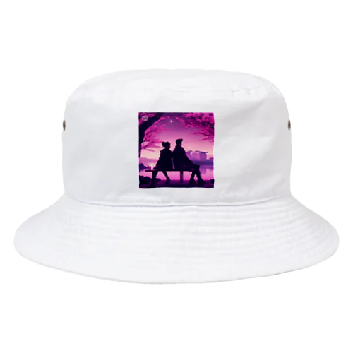 夜桜デート Bucket Hat