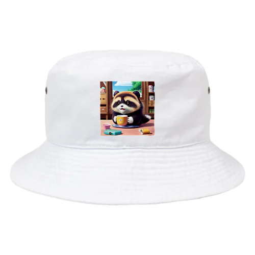 ぽんぽこたぬきさんの日常 Bucket Hat