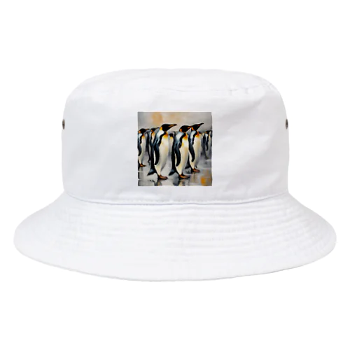 仲間のために自分を奮起するペンギン Bucket Hat