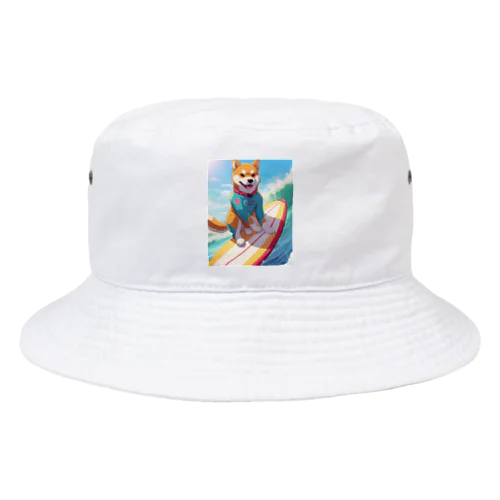 サーフィンする柴犬 Bucket Hat