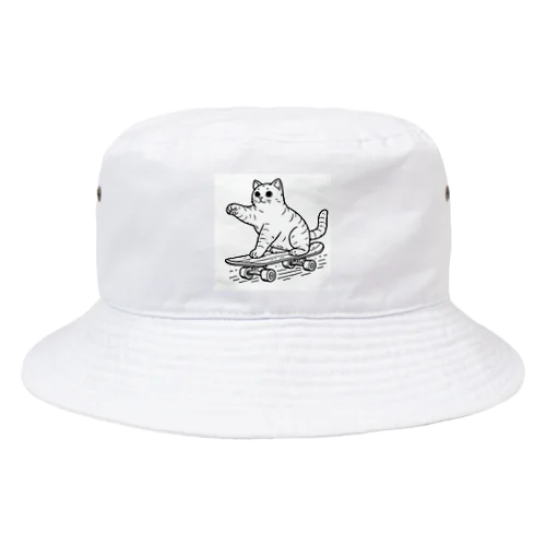 スケートボード猫 Bucket Hat