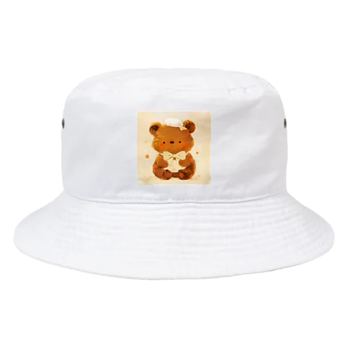 帽子をかぶった可愛い子供クマ Marsa 106 Bucket Hat