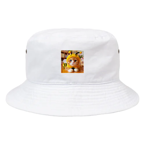 ミツバチ🐝のコスプレをした🐱にゃんこ🐾 Bucket Hat