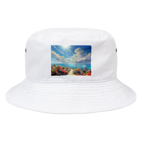 古（いにしえ）に、太陽の下に海洋と海草がありけり Bucket Hat