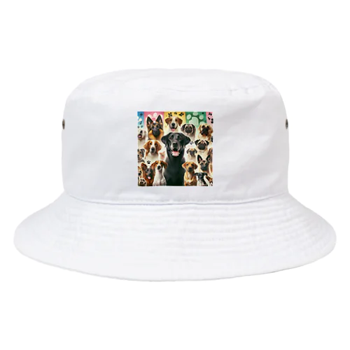 わんちゃん大集合 Bucket Hat