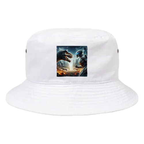 恐竜vsロボット Bucket Hat