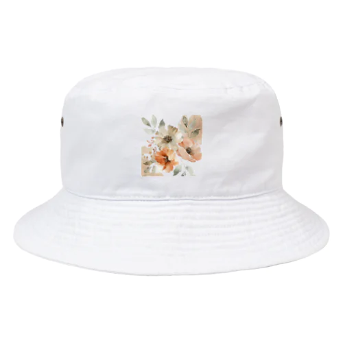 水彩風の花イラスト Bucket Hat