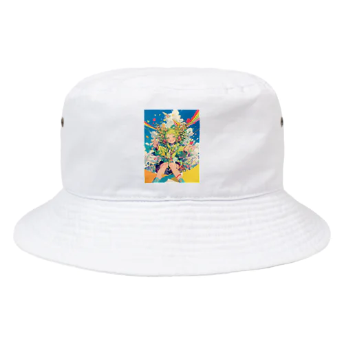 みんなハﾂピーになりましよ　なでしこ1478 Bucket Hat