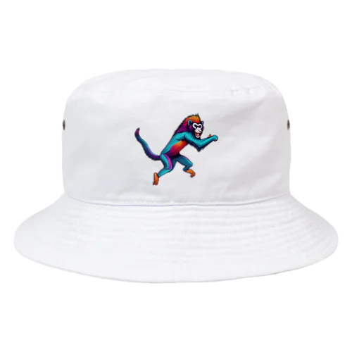 カラフルなマンドリル Bucket Hat