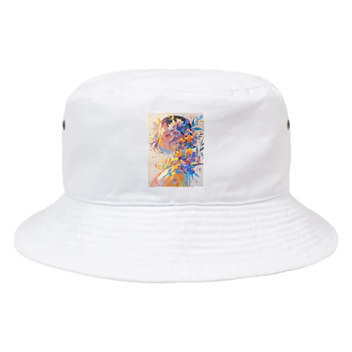 花に囲まれて　BLUE PLUM  691 Bucket Hat