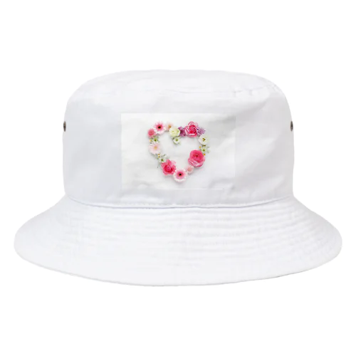 花ハート Bucket Hat