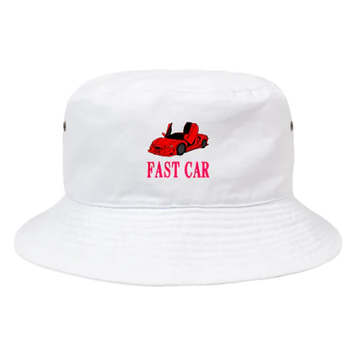 にゃんこ王子 ファストカー（赤） Bucket Hat