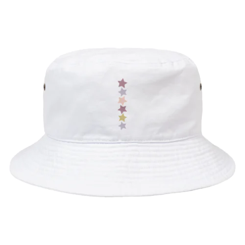 くすみカラーの星 Bucket Hat