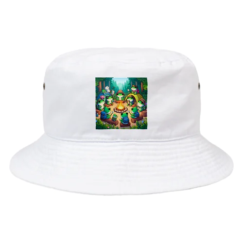 ケロチャンファミリー Bucket Hat