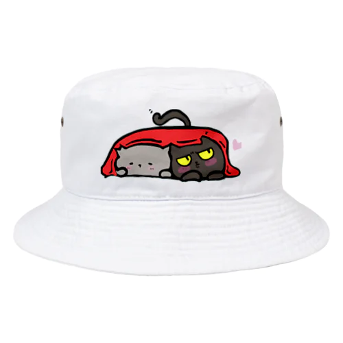 迷い猫と友達猫 Bucket Hat