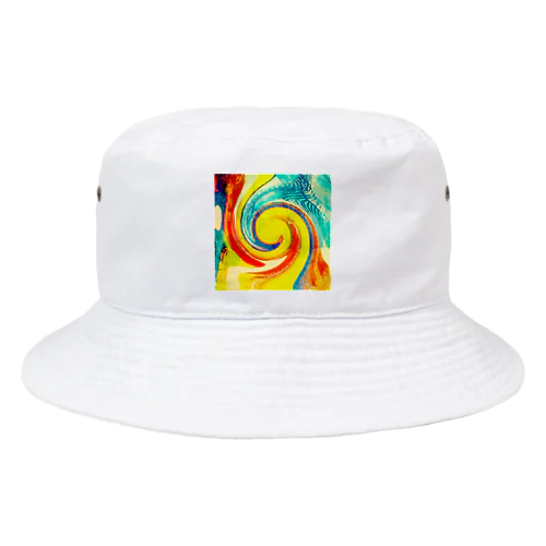 レトロカラーのうずまき Bucket Hat