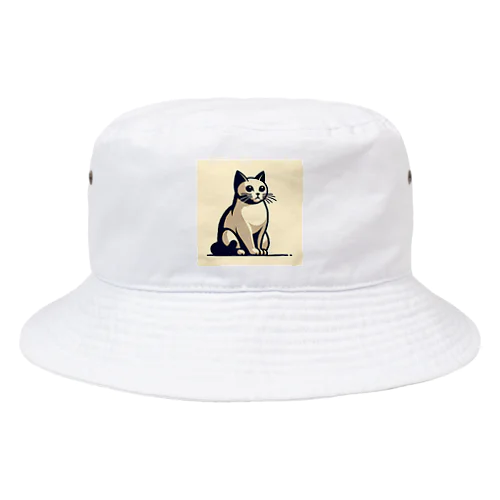 平凡な猫 Bucket Hat