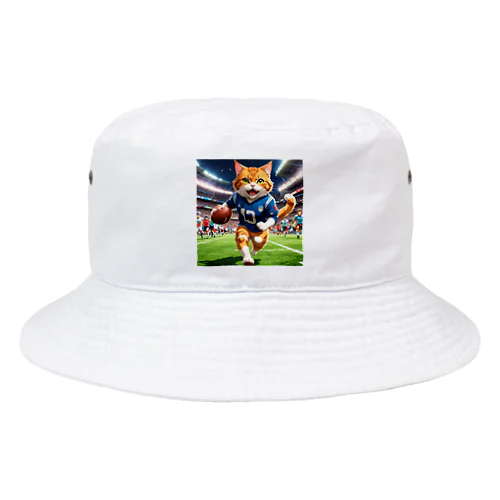 アメリカンフットボールネコ Bucket Hat