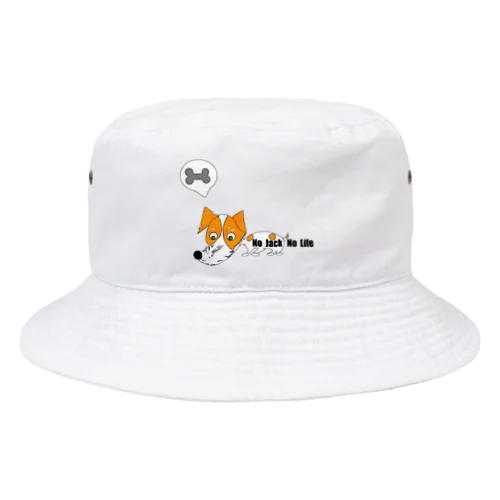 ジャックラッセル　No Jack No Life Bucket Hat