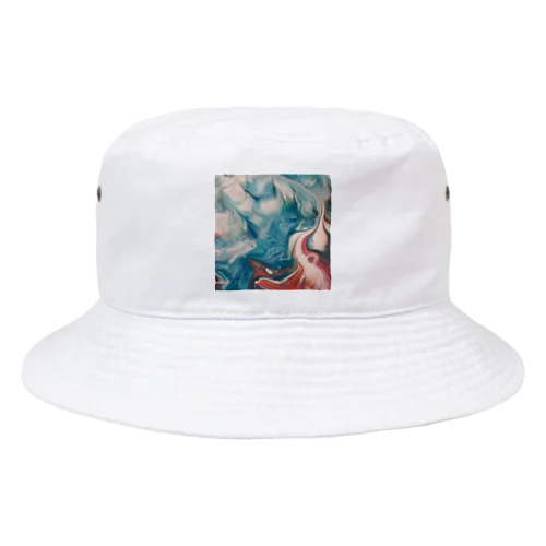 鮮やかなマーブル Bucket Hat