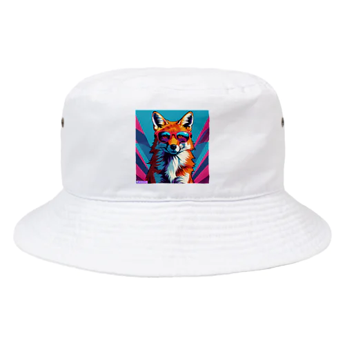 狐とサングラス Bucket Hat