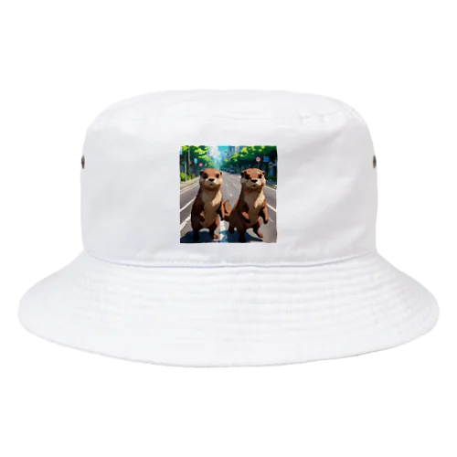 冒険中のカワウソ兄弟 Bucket Hat