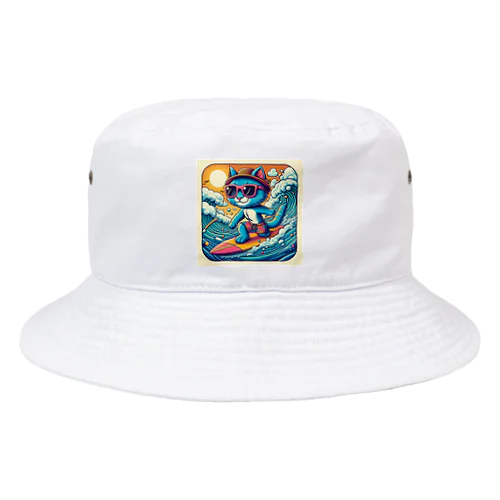 猫サーファーたま Bucket Hat