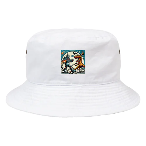 ロボットと恐竜の戦いシリーズ Bucket Hat