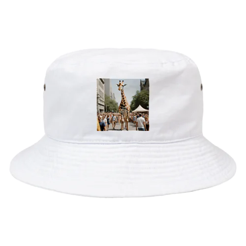 真夏の都会のきりん Bucket Hat