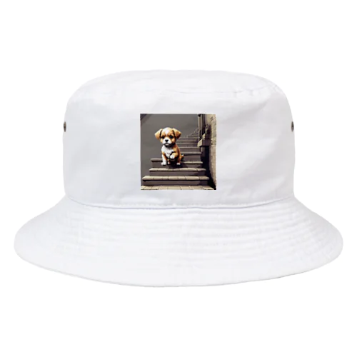 階段をおりる犬 Bucket Hat