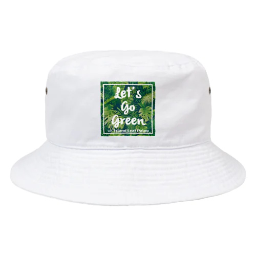 Let's Go Green with Island Leaf Palau バケットハット