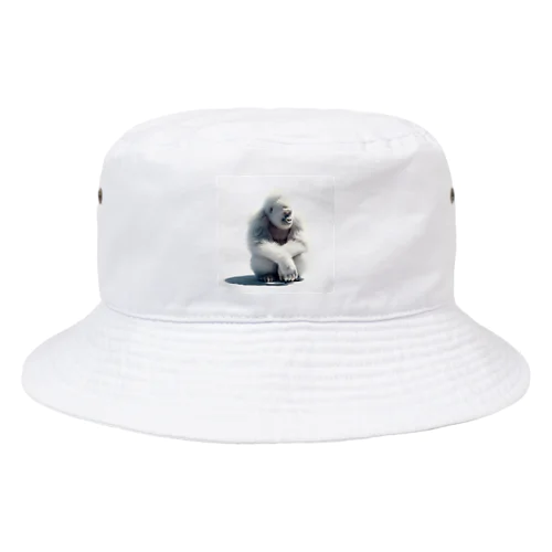 圧力白ゴリラ Bucket Hat