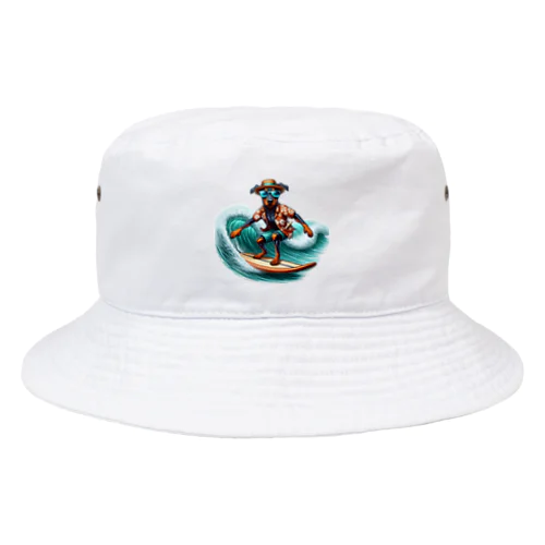 波乗りドーベルマン Bucket Hat