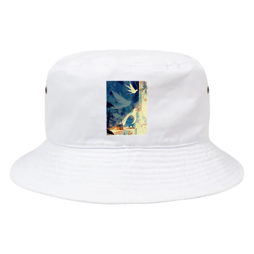 静寂の中の鳥　なでしこ1478 Bucket Hat