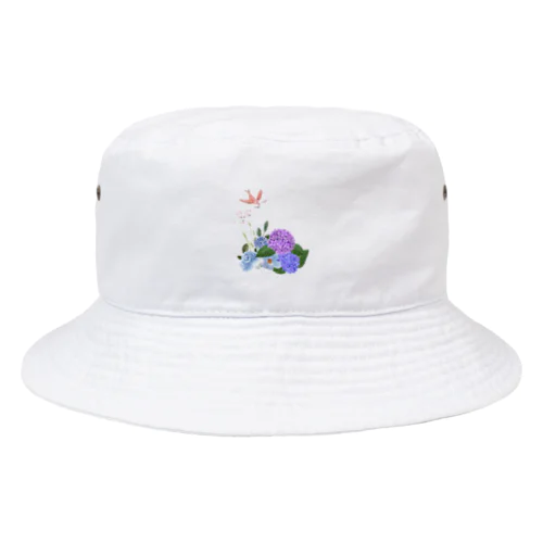 紫陽花とカッコウの舞 Bucket Hat