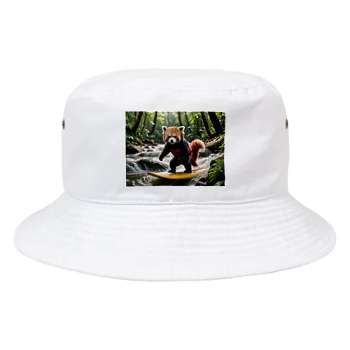 サーフィンレッサーパンダ Bucket Hat