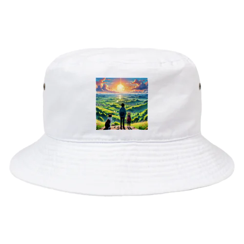 冒険猫６ Bucket Hat